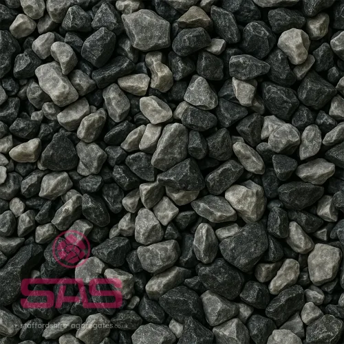 20mm Black Ice Gravel or Chippings - Staffordshire Aggregate Solutions
