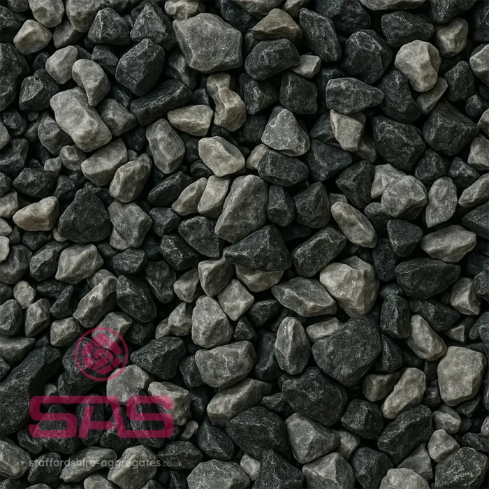 20mm Black Ice Gravel or Chippings - Staffordshire Aggregate Solutions
